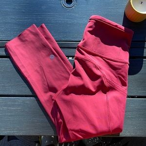 Lululemon Fast and Free High Rise Crop Leggings
